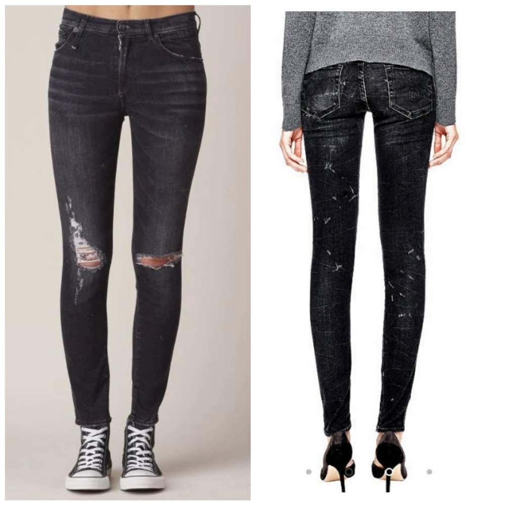 R13 distressed skinny jean